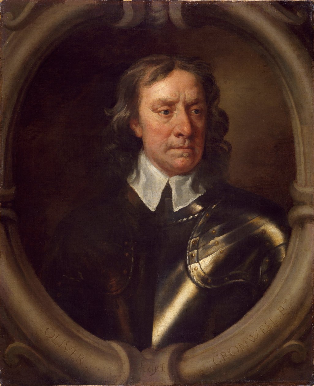 Oliver Cromwell, kolem roku 1653 od Peter Lely