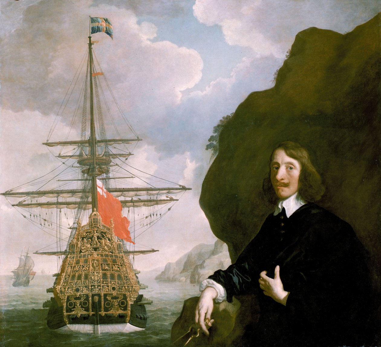 Peter Pett a "vládce moří" (1637), asi 1645-50 (olej na plátně) od Peter Lely