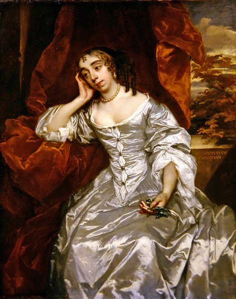 Portrét Elizabeth Capel hraběnky z Carnarvonu, kolem roku 1662 (olej na plátně) od Peter Lely