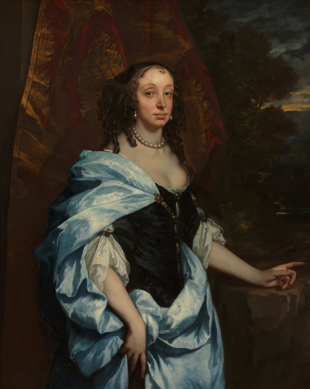 Portrét paní Leneve, kolem roku 1657 (olej na plátně) od Peter Lely