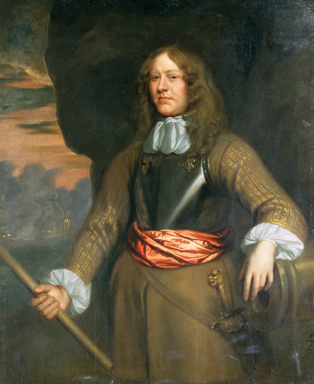 Portrét sira Johna Lawsona, kolem roku 1665 (olej na plátně) od Peter Lely