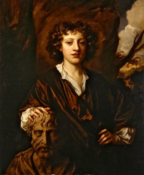 Portrét mladého muže (olej na plátně) od Peter Lely