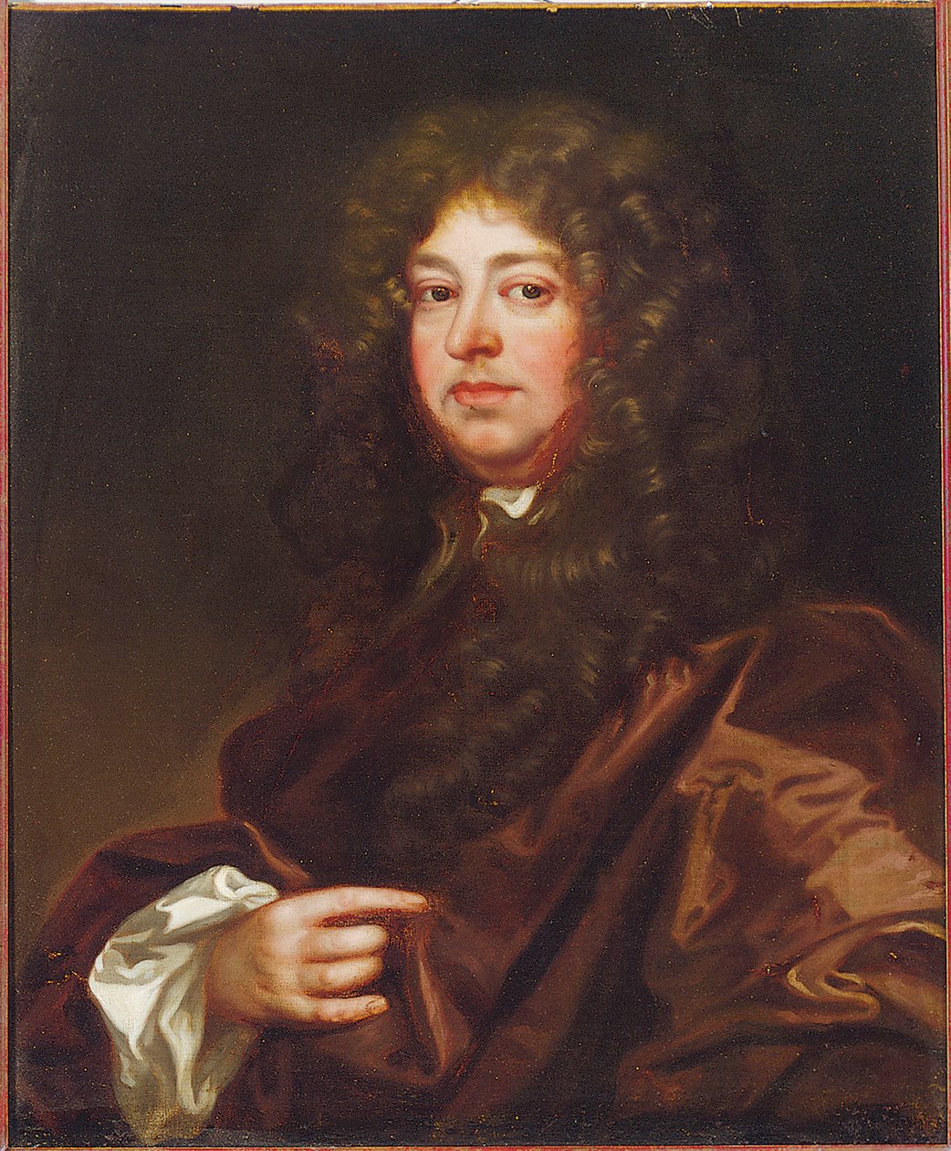 Portrét gentlemana v hnědém hábitu od Peter Lely