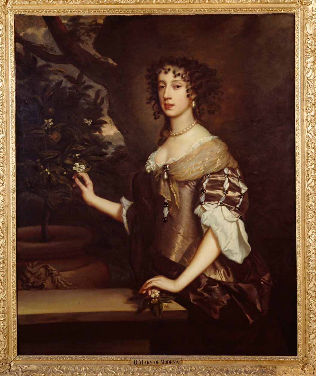 Královna Marie z Modeny, kolem 1673-80 (olej na plátně) od Peter Lely