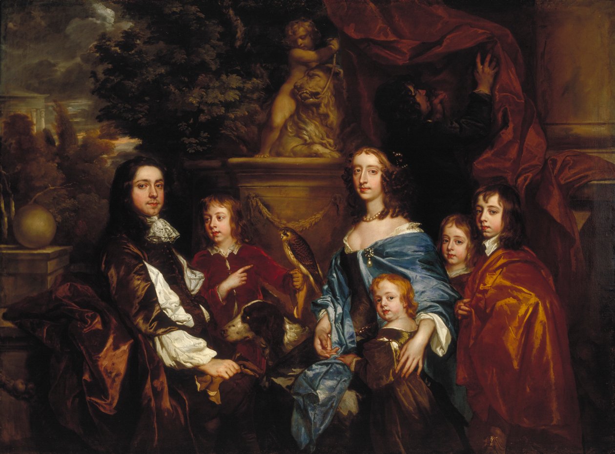 „Sir Edward Hales a jeho rodina“, 1656 od Peter Lely