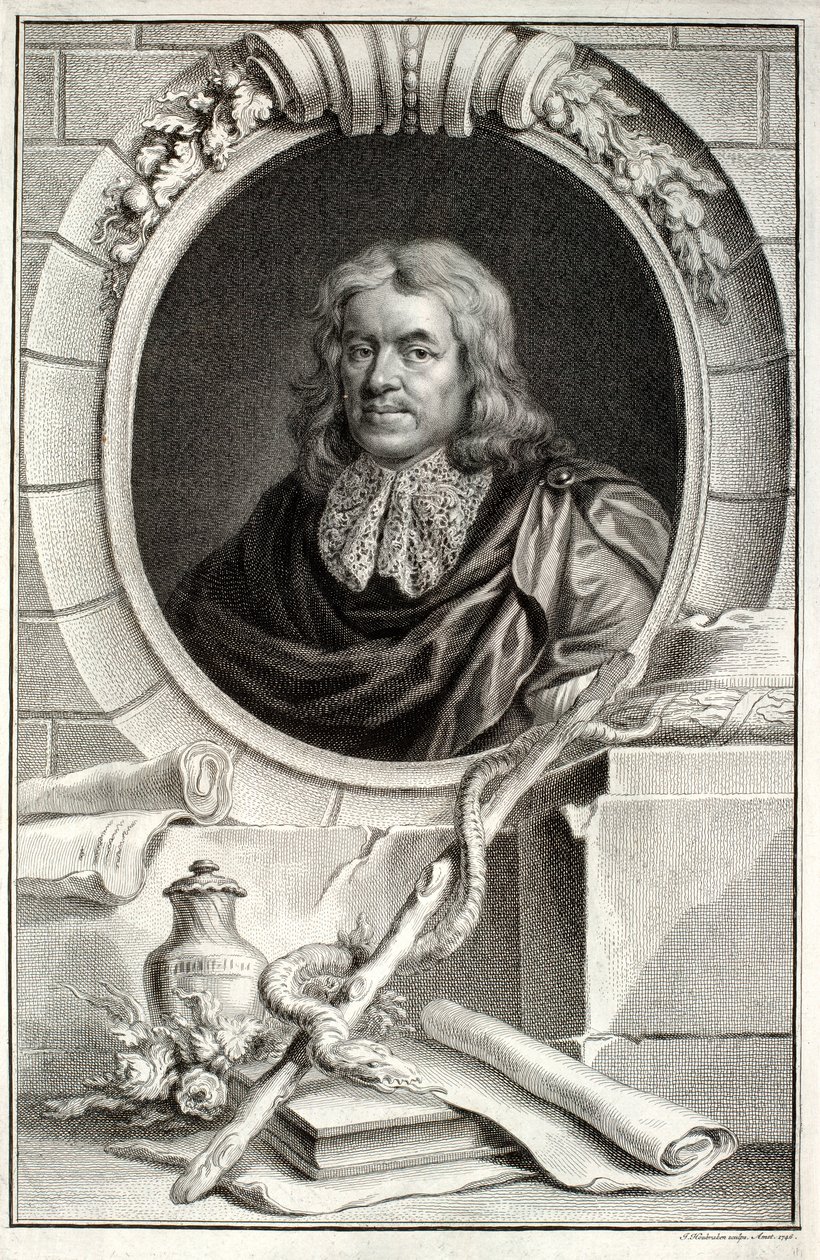 Thomas Sydenham, rytý Jacobus Houbraken (1698-1780), publikoval v Amsterdamu, 1746 od Peter Lely