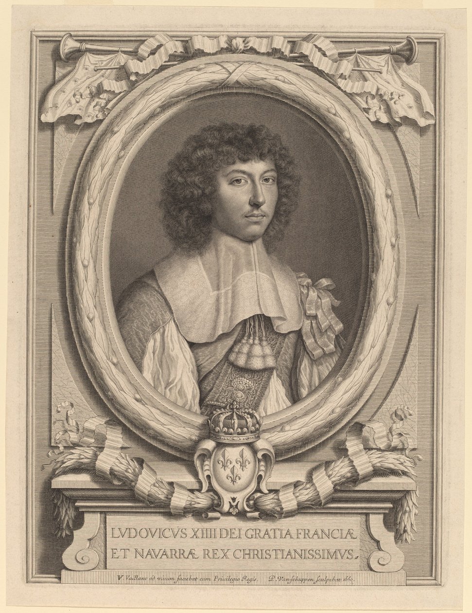 Ludvík XIV od Peter Ludwig van Schuppen after Wallerant Vaillant