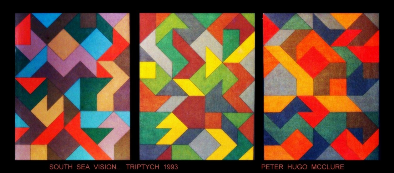 VIDĚNÍ NA JIŽNÍ MOŘE. TRIPTYCH od Peter McClure
