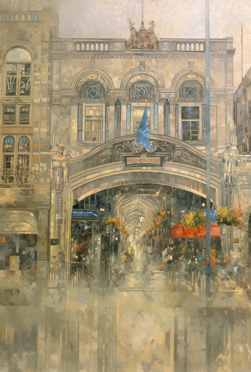 Burlington Arcade (olej na plátně) od Peter Miller