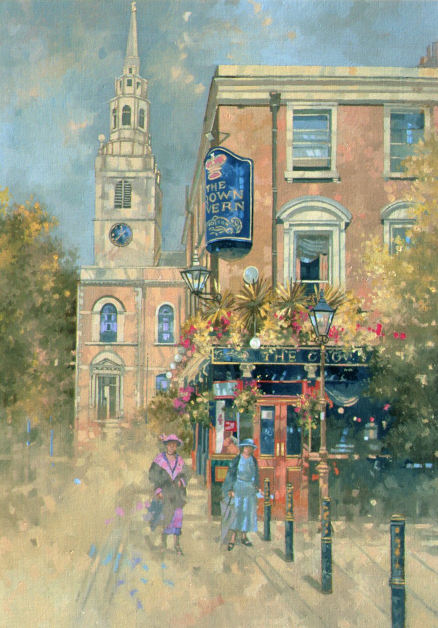 Crown Tavern, Clerkenwell, 2000 (olej na plátně) od Peter Miller