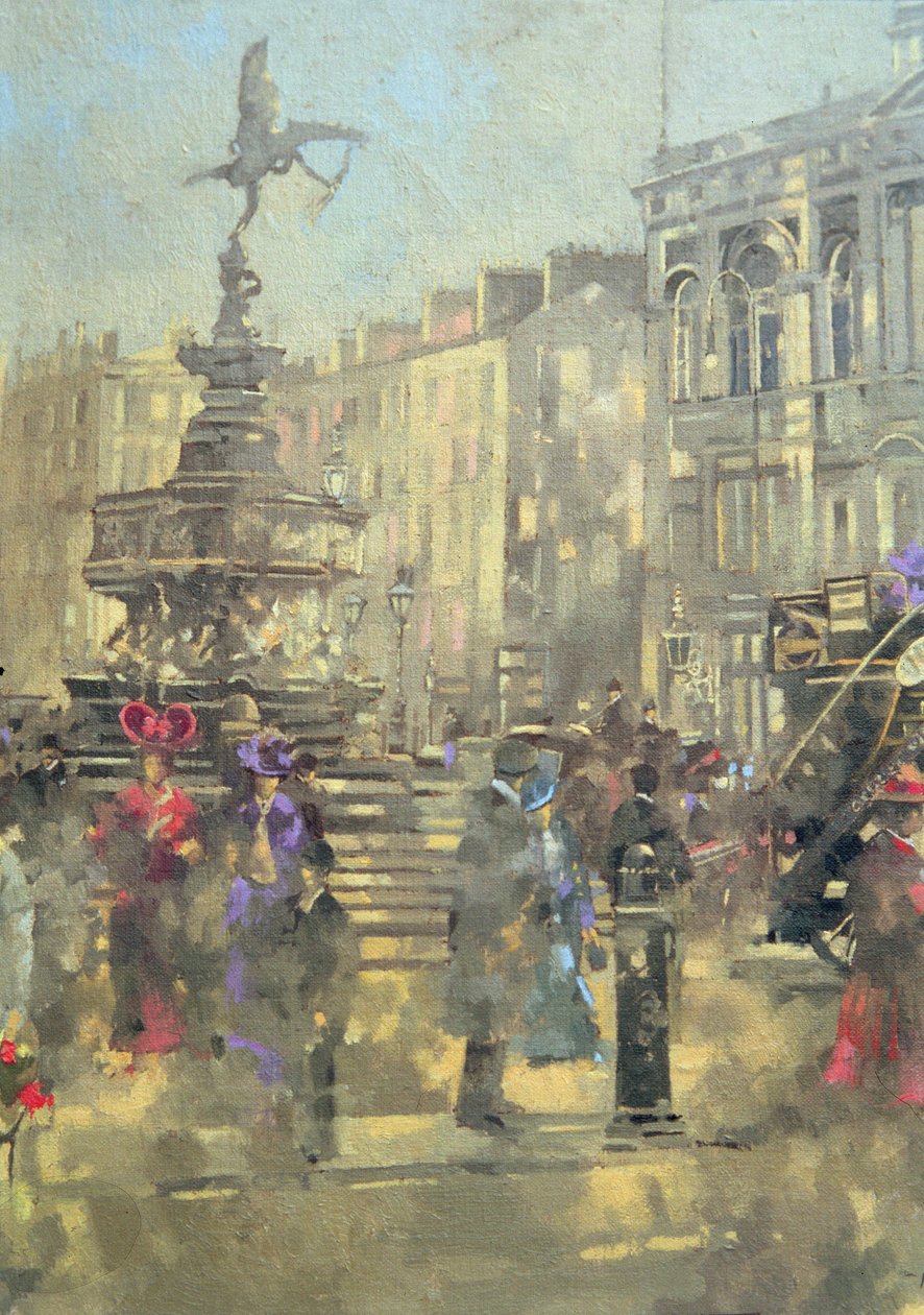 Piccadilly Circus kolem roku 1890 od Peter Miller
