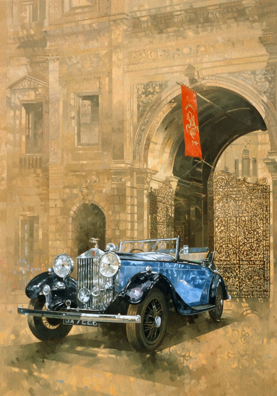 Rolls Royce v Královské akademii (olej na plátně) od Peter Miller