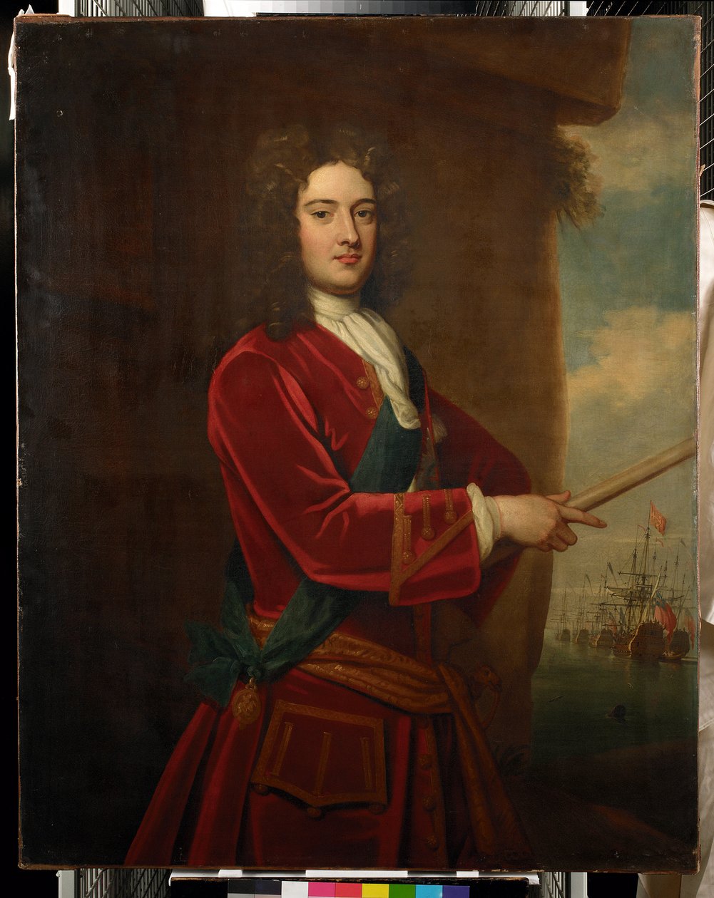 Portrét admirála Jamese Berkeleyho od Peter Monamy