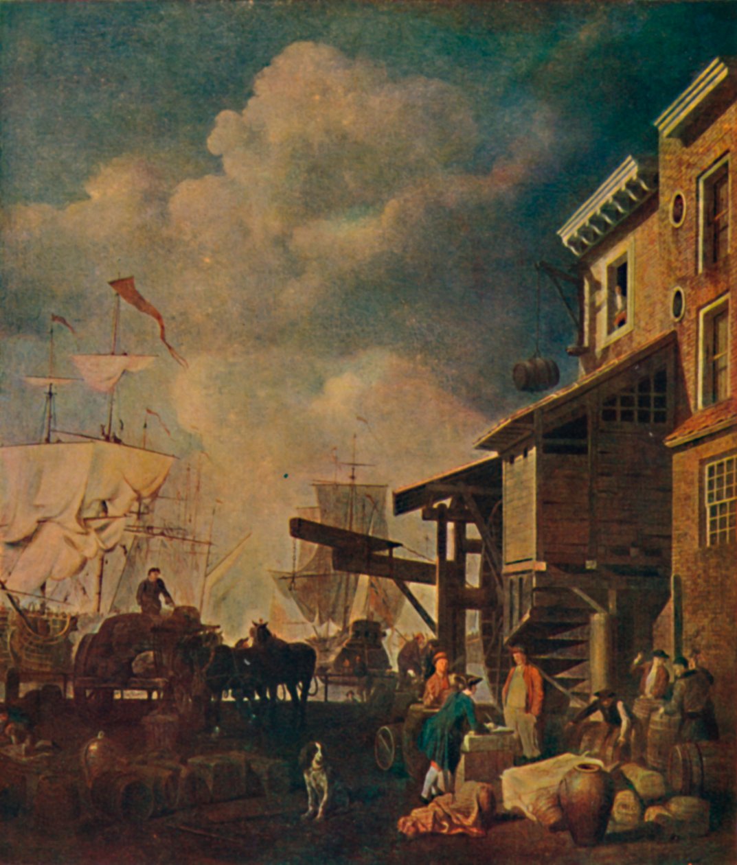 The Old East India Wharf, London Bridge, c1700-1740, 1904 od Peter Monamy