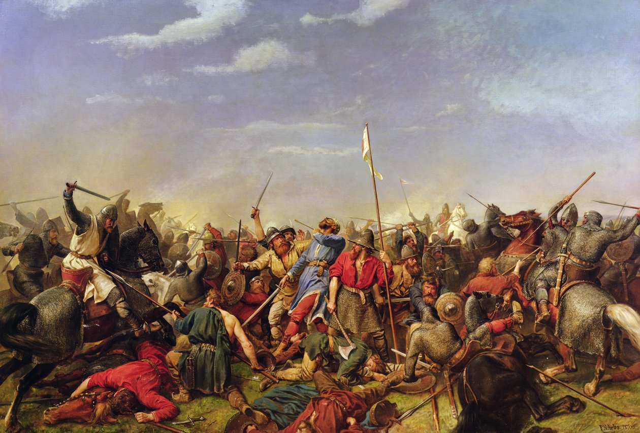 Bitva o Stamford Bridge od Peter Nicolai Arbo