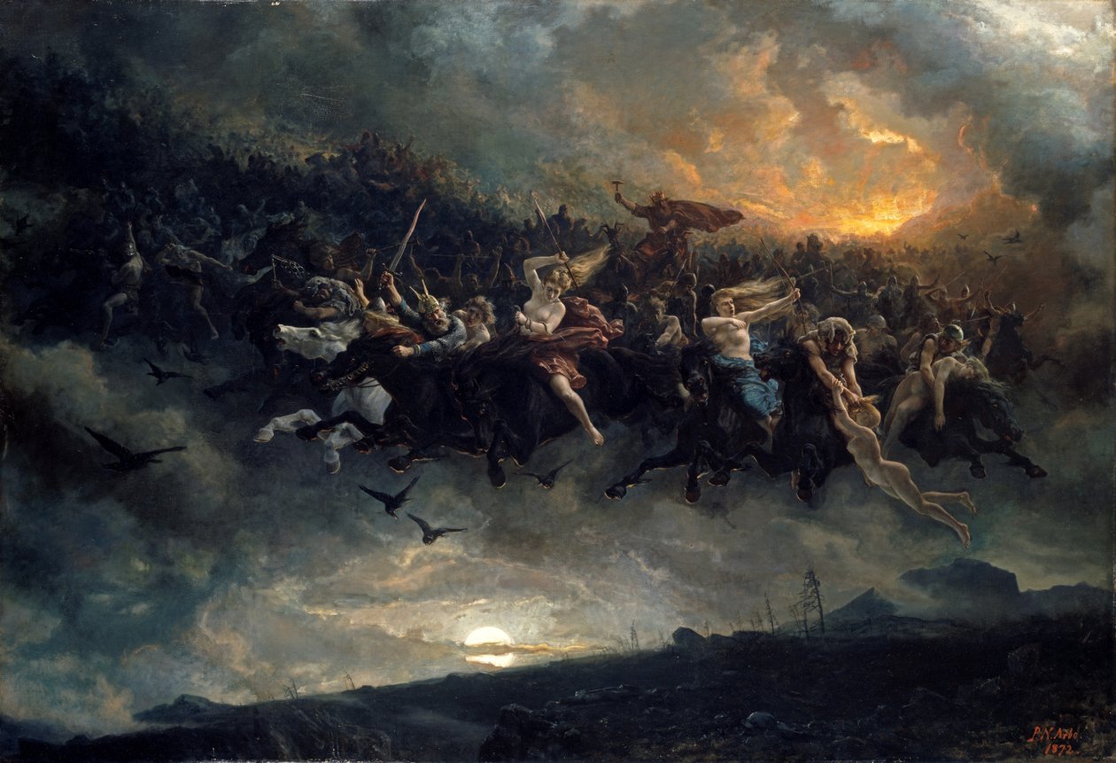 Divoký hon Odina od Peter Nicolai Arbo