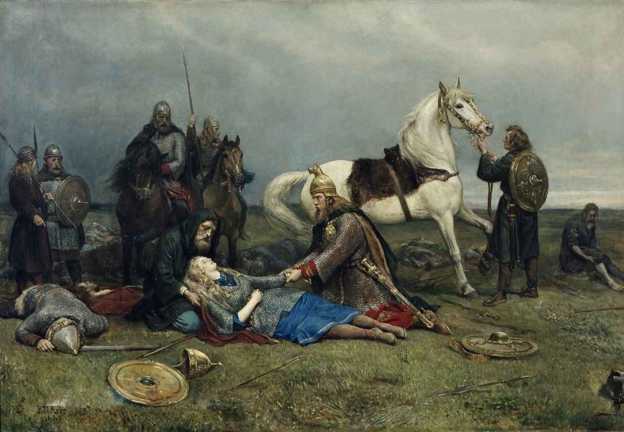 Smrt Valkýry od Peter Nicolai Arbo