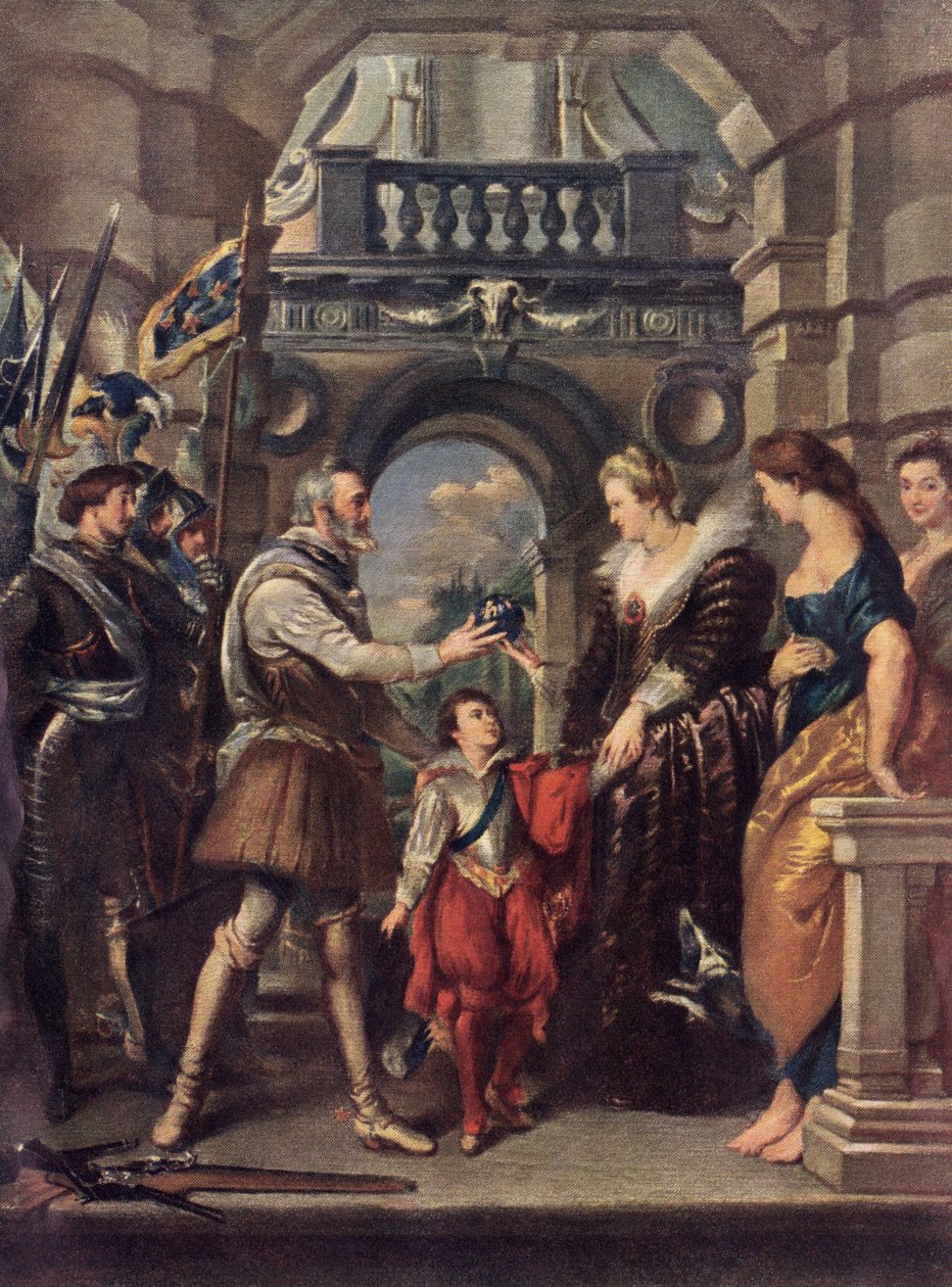 Francouzský král Jindřich IV s Marií de 
