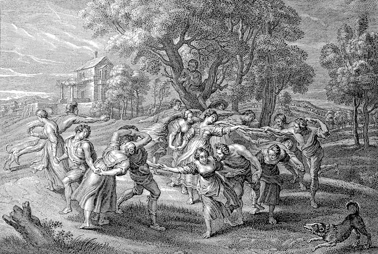 Mladí lidé při tanci od Peter Paul (after) Rubens
