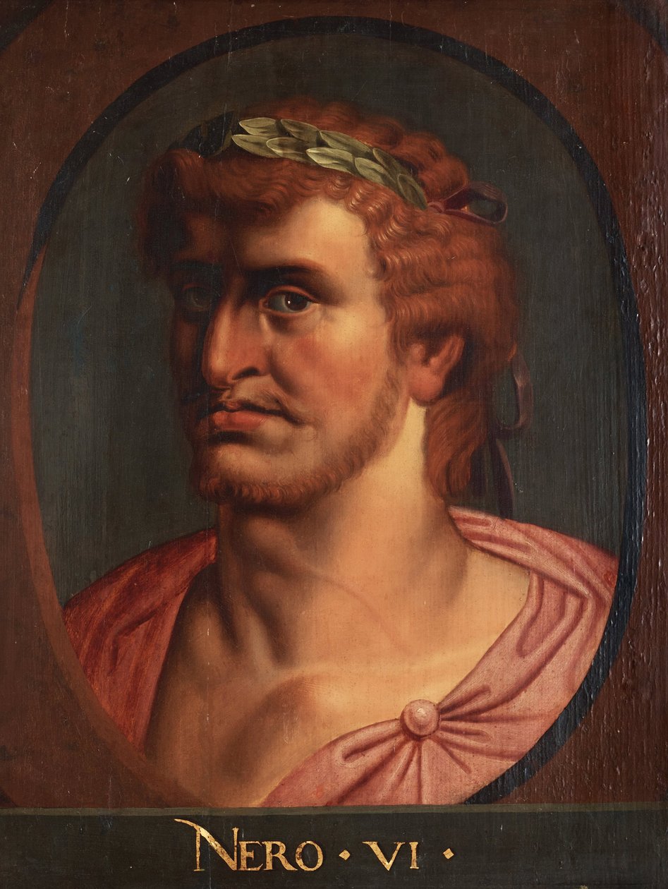 Portrét Nerona (Portrét Neronova busta). Nero ou Lucius Domitius Ahenobarbus (37-68) císař římský Nero Germanicus par Rubens, Peter Paul od Peter Paul (school of) Rubens