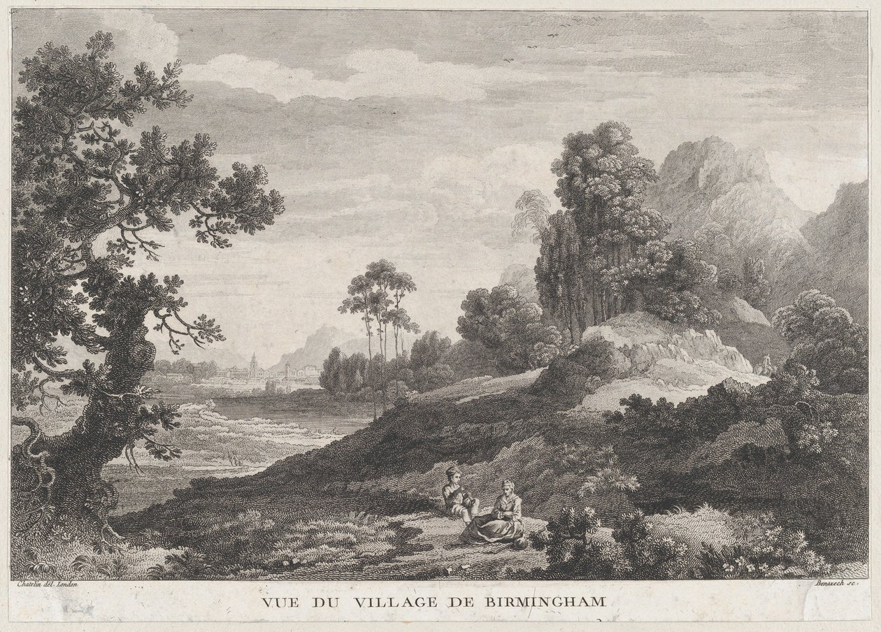 Pohled na vesnici Birmingham, ca. 1755, ca. 1755. od Peter Paul Benazech