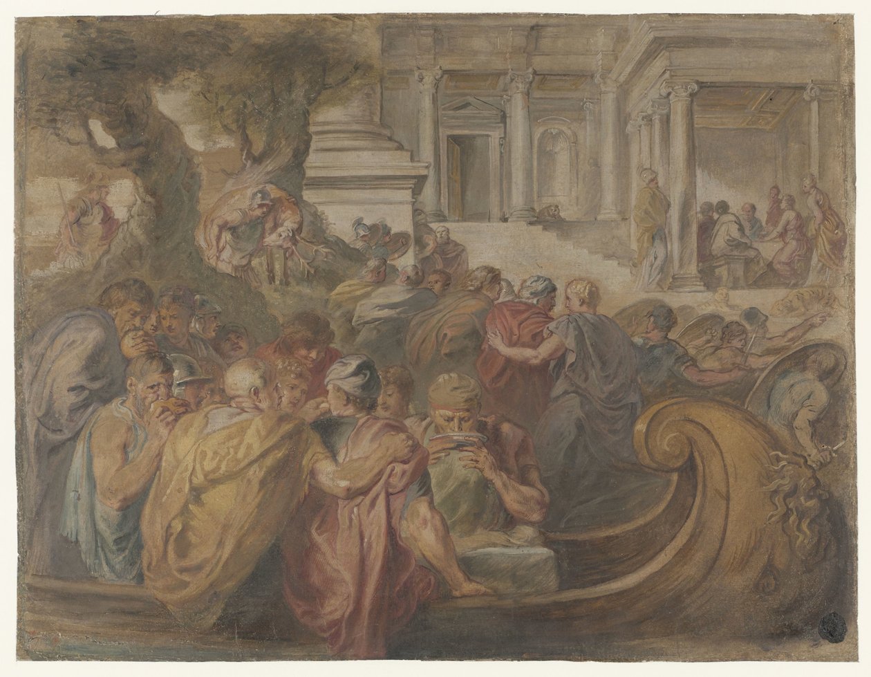 Příjezd Odyssea a společníků do Circe od Peter Paul Rubens (possibly)