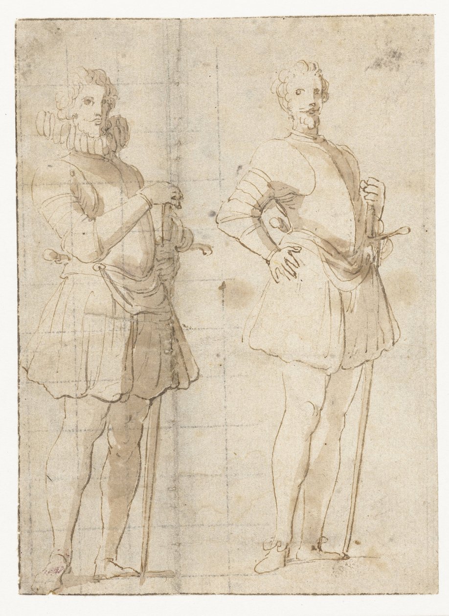 Dvě studie stálého důstojníka od Peter Paul Rubens (possibly)