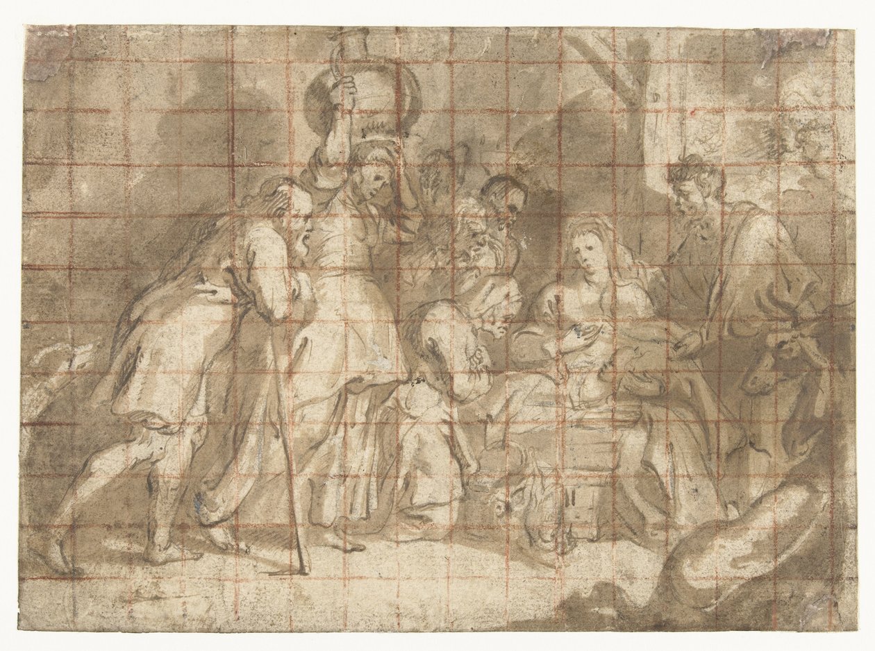 Klanění pastýřů od Peter Paul Rubens (school of)