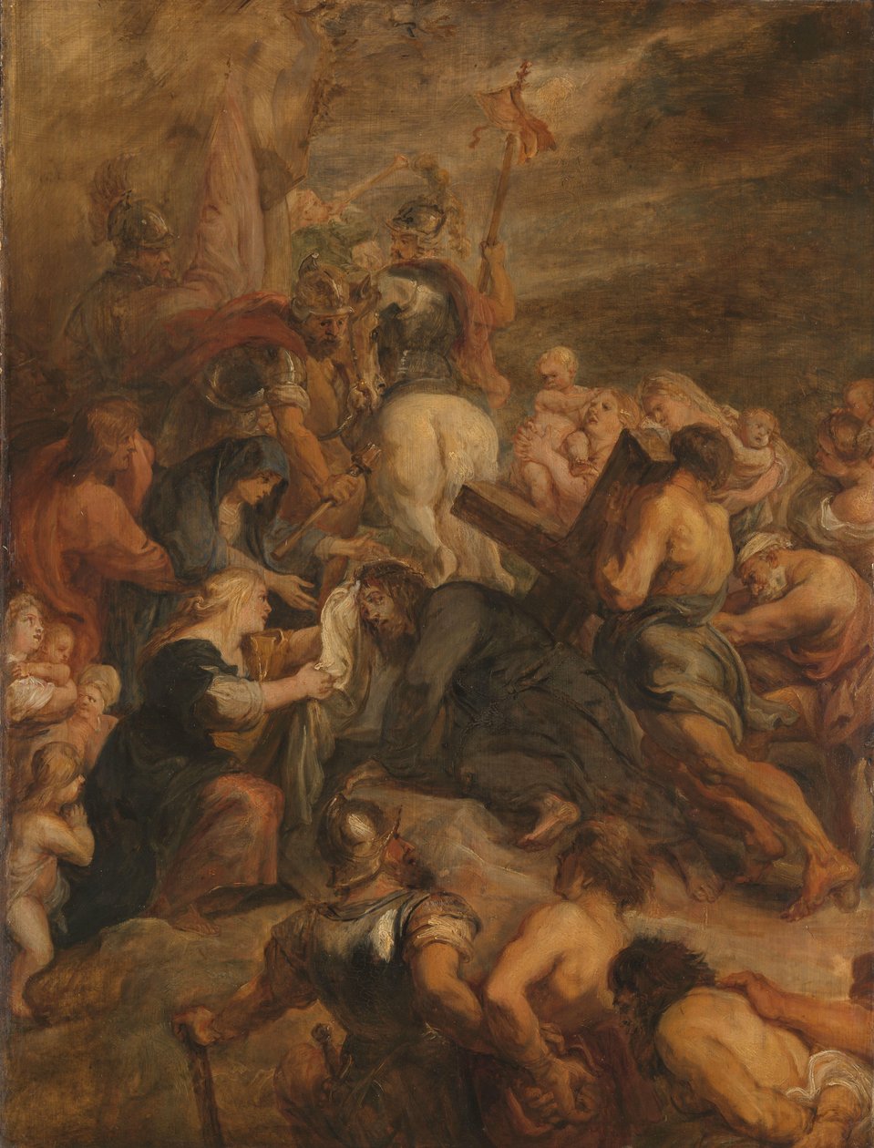 Kristus na cestě na Kalvárii od Peter Paul Rubens (workshop of)