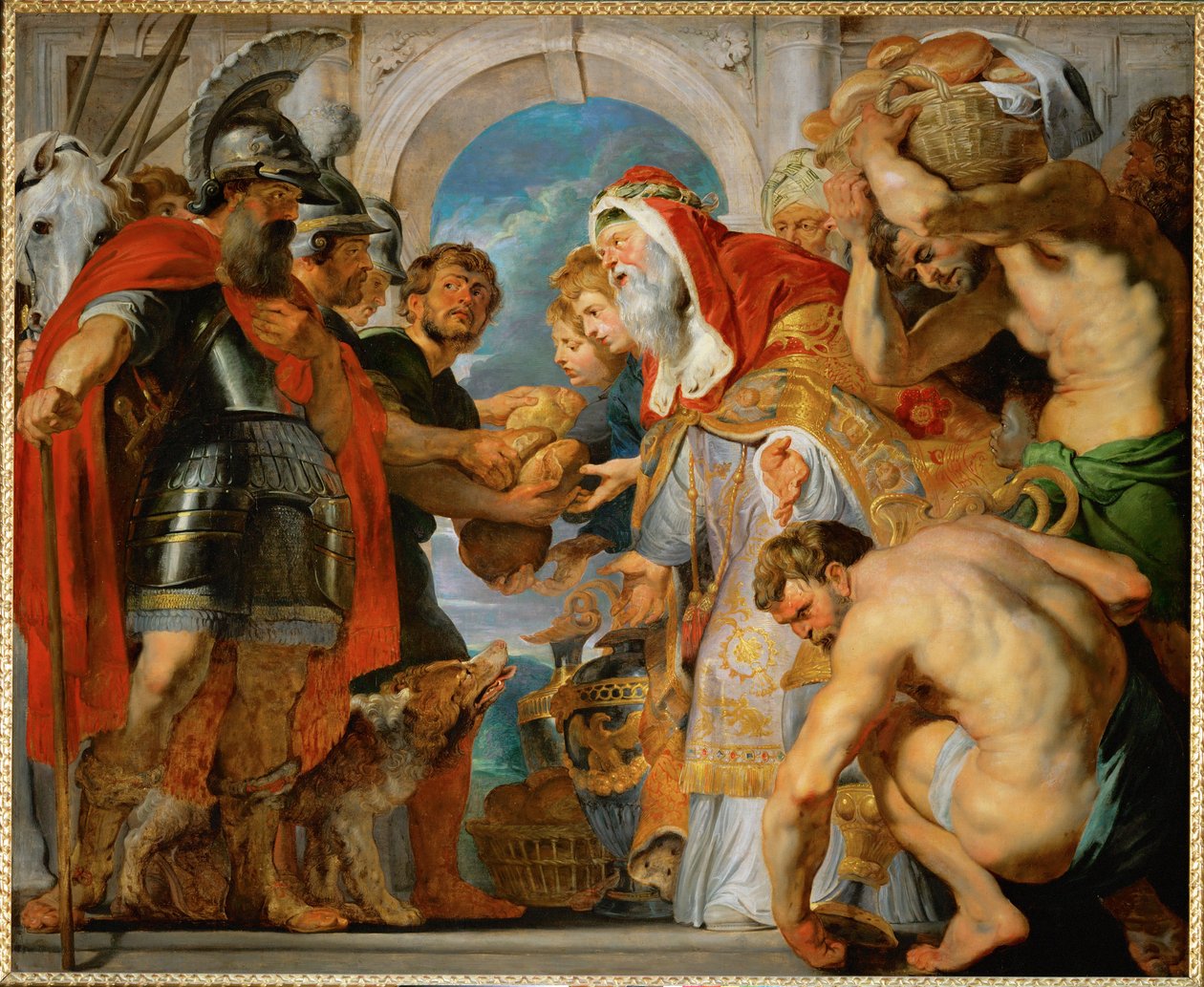 Abraham a Melchisedech (olej na plátně) od Peter Paul Rubens