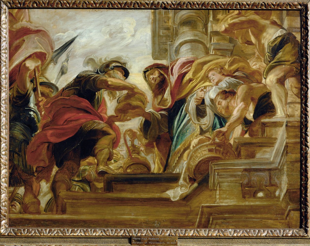 Abraham a Melchisedech od Peter Paul Rubens