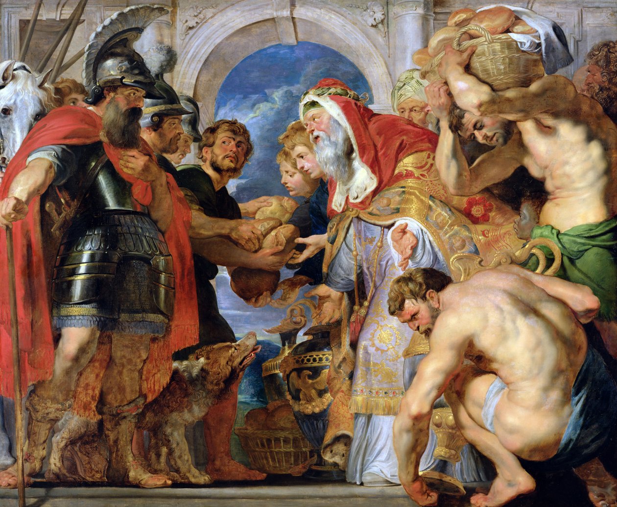Abraham a Melchisedech od Peter Paul Rubens