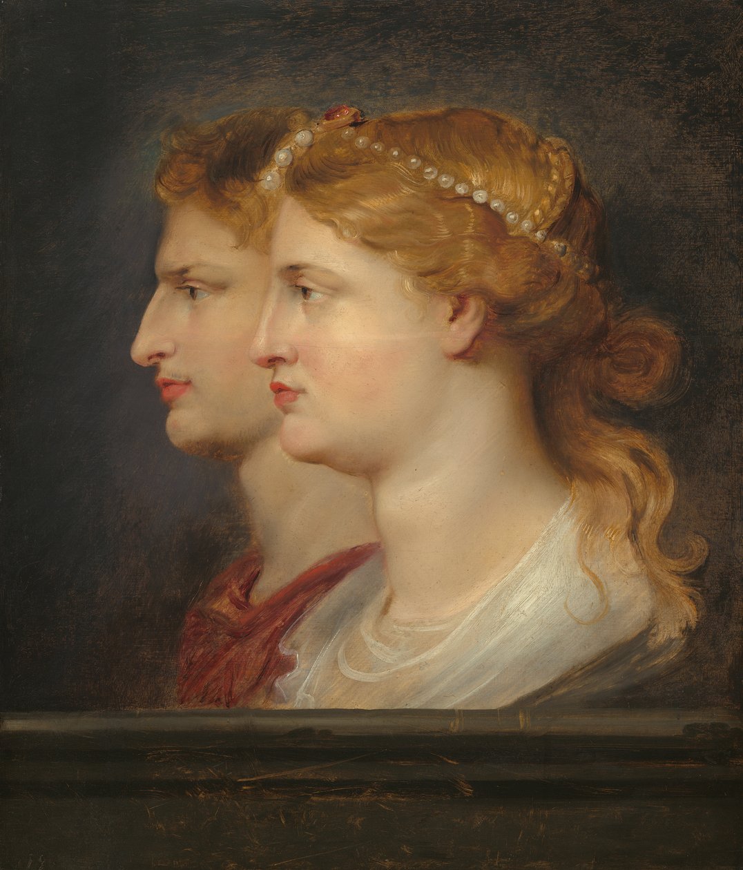 Agrippina a Germanicus, c.1614 (olej na desce) od Peter Paul Rubens