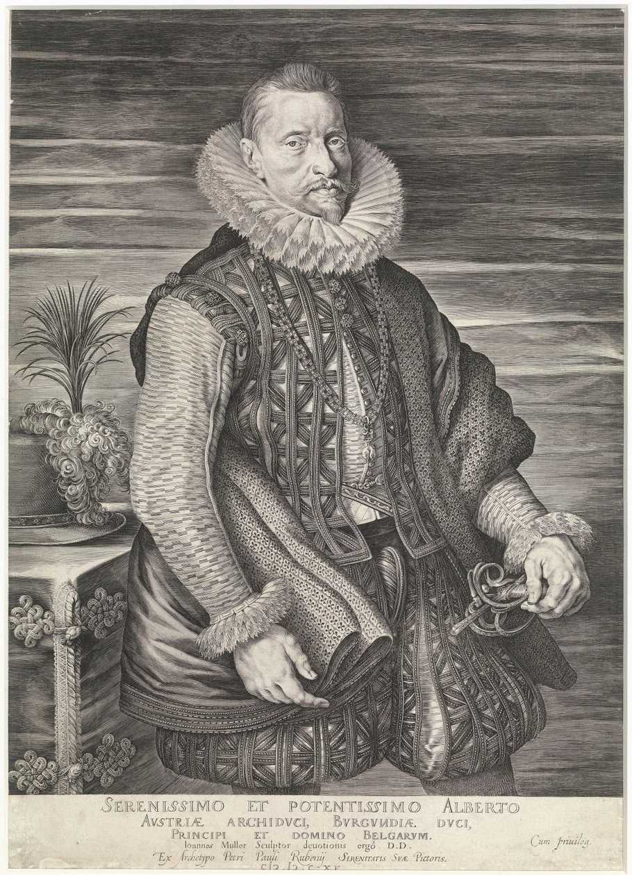 Albrecht, arcivévoda rakouský od Peter Paul Rubens