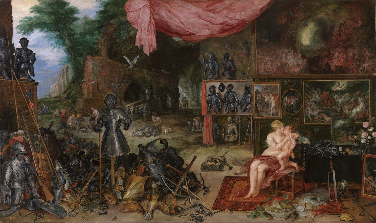 ""Alegorie dotyku"" (Alegorie dotyku) Malba Pietera Paula Rubense (1577-1640) cca 1617-1618 Rozměr 64x111 cm Museo del Prado, Madrid od Peter Paul Rubens