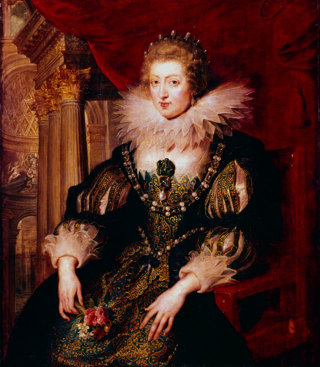 Anna Rakouská, královna choť Francie, 17. století. od Peter Paul Rubens