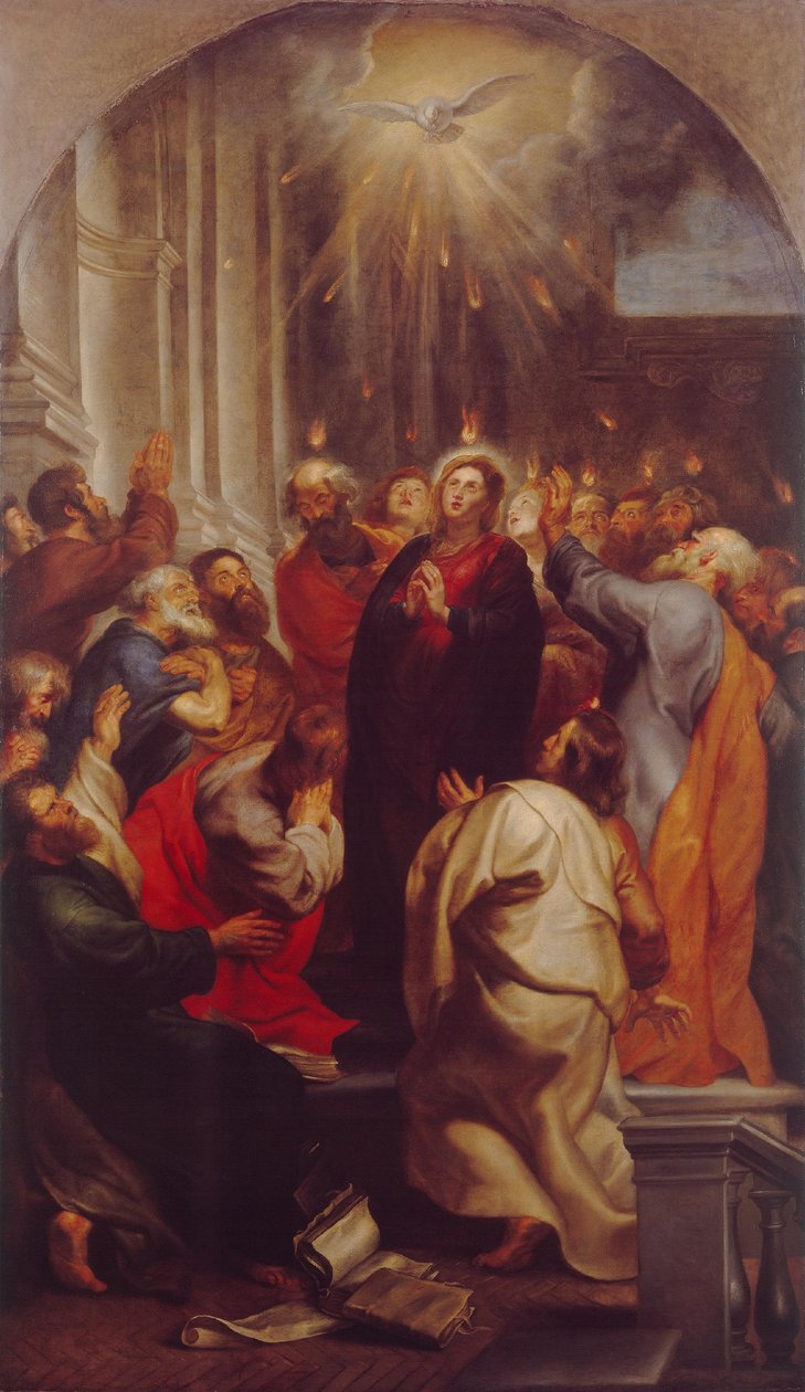Vylití Ducha Svatého od Peter Paul Rubens