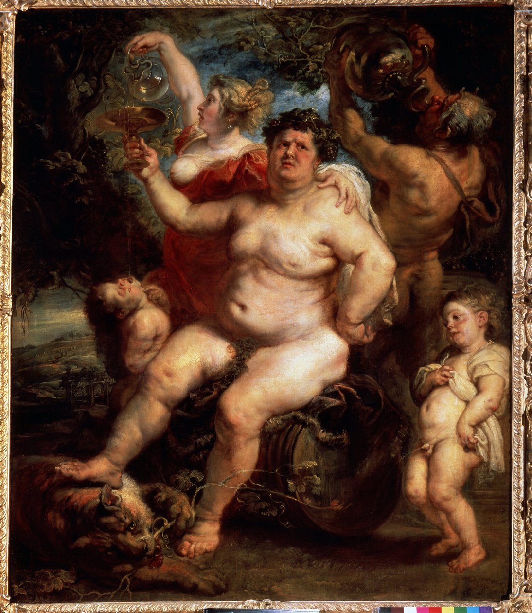 Bacchus (Bacchus). Obraz Peter Paul (Pierre-Paul) Rubens (nebo Peter Paul nebo Petrus Paulus) (1577-1640). Olej na plátně od Peter Paul Rubens