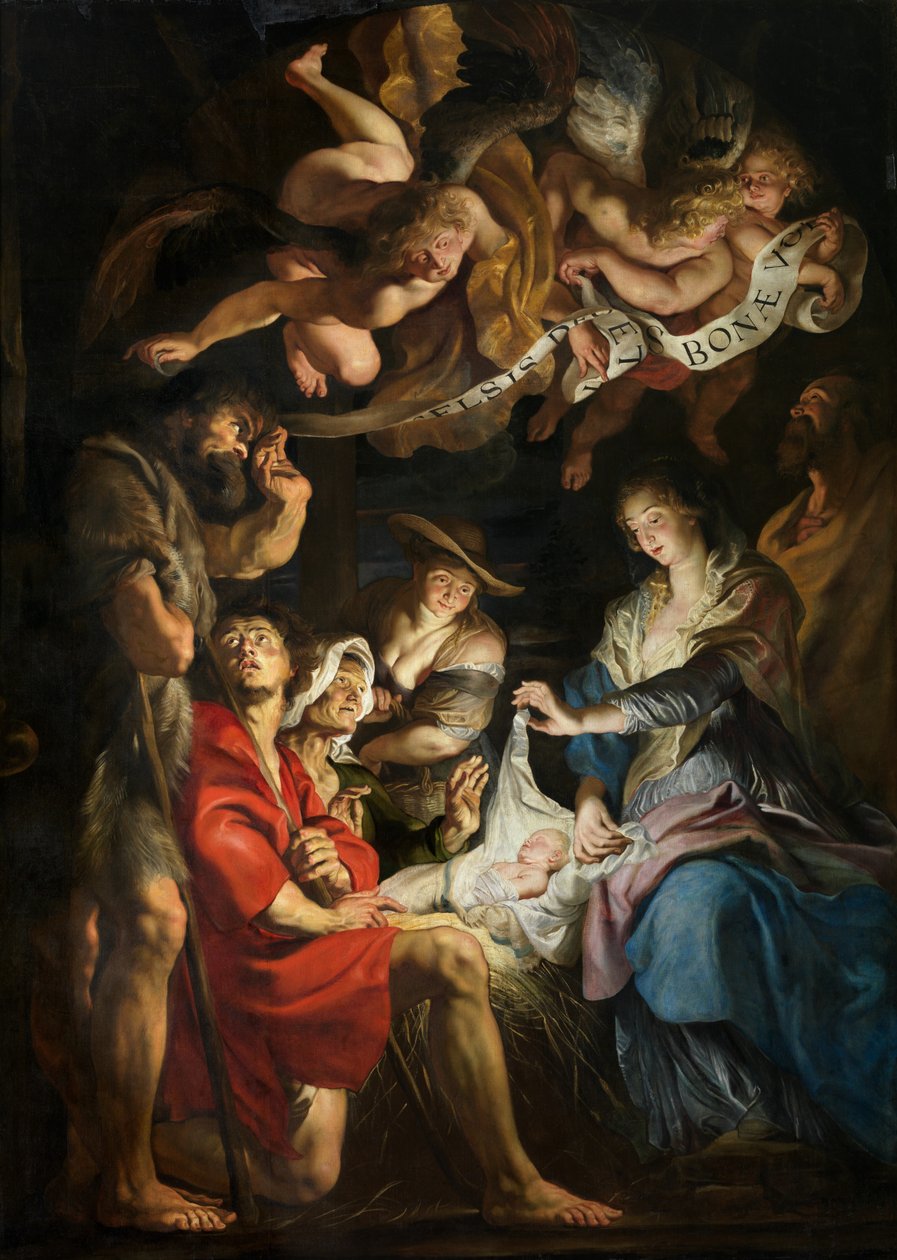 Narození Krista, Klanění pastýřů od Peter Paul Rubens