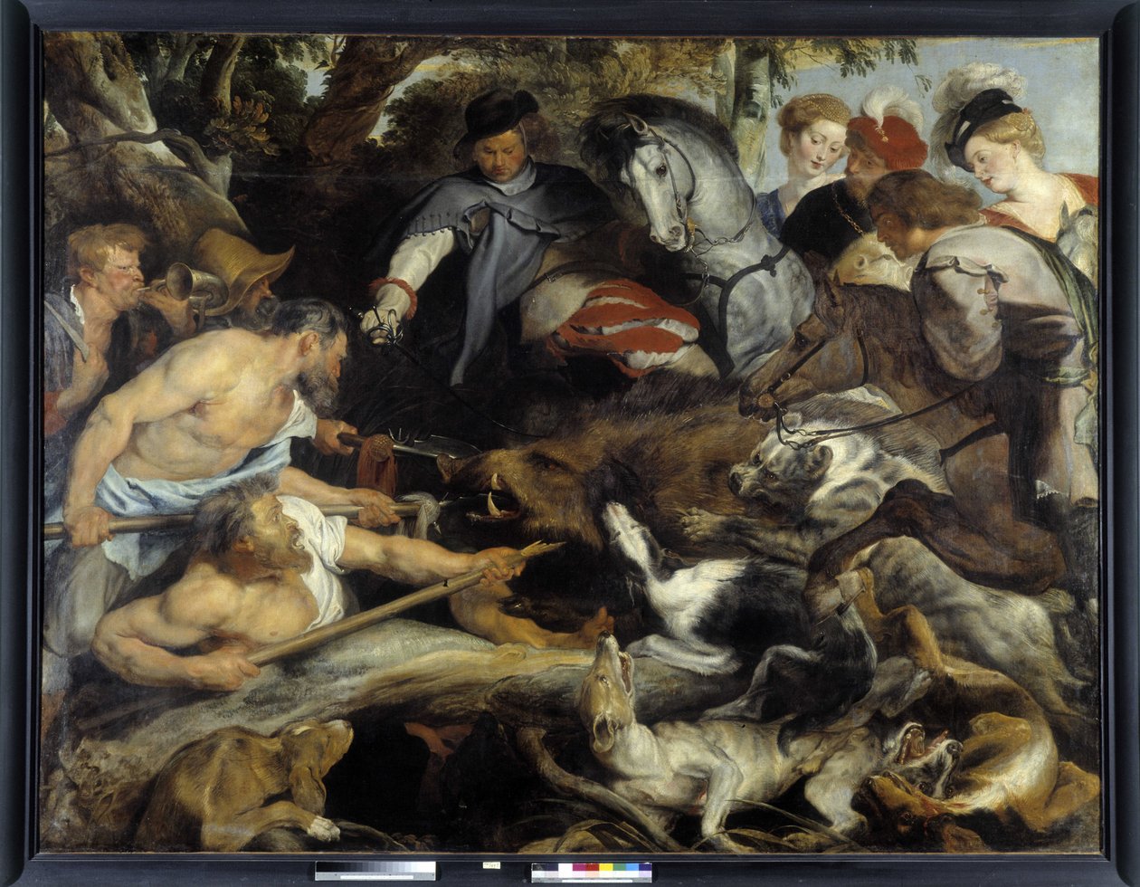 Lov na kance od Peter Paul Rubens