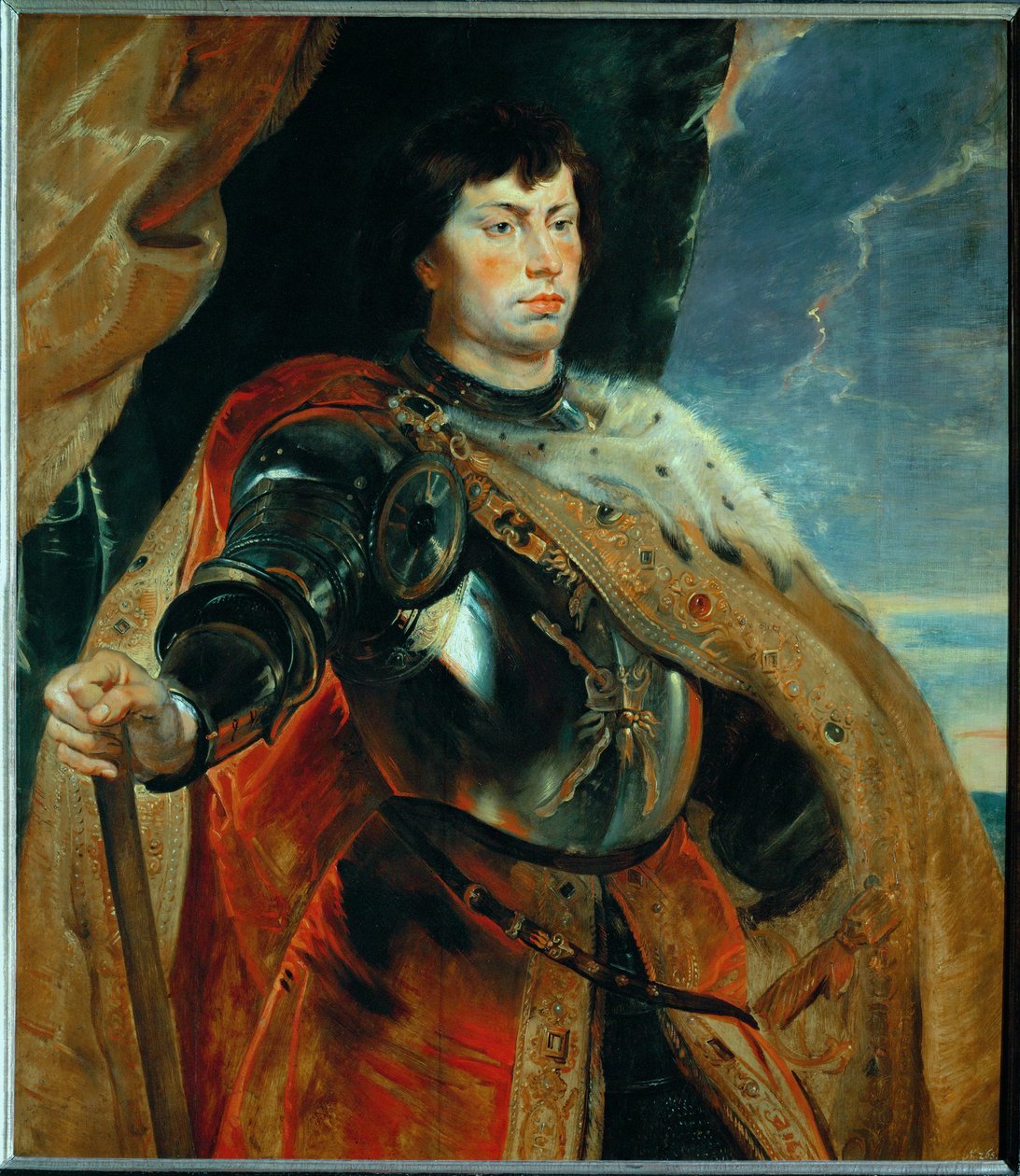 Karel Smělý Burgundský, asi 1618 (malba na dubovém dřevě) od Peter Paul Rubens