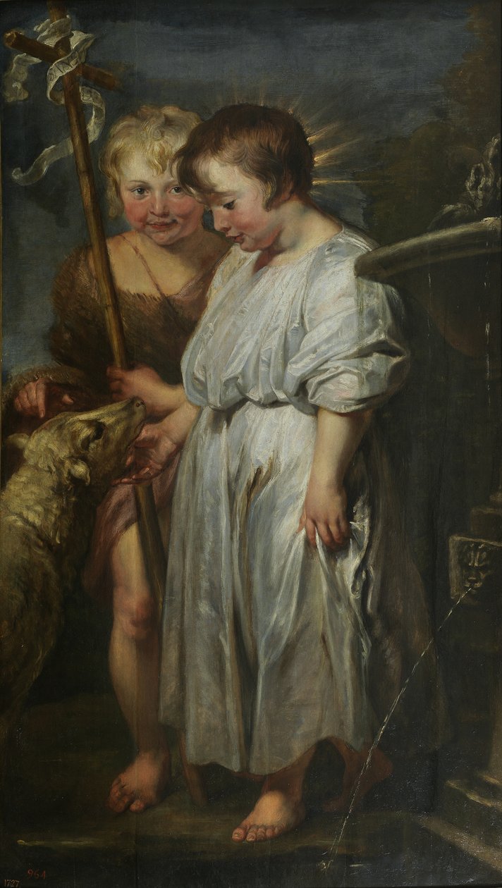 Kristus a Jan Křtitel jako děti od Peter Paul Rubens