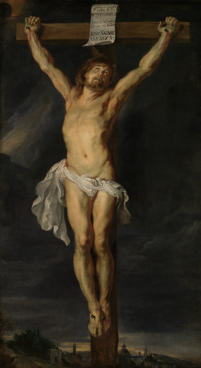 Kristus na kříži (olej na plátně) od Peter Paul Rubens