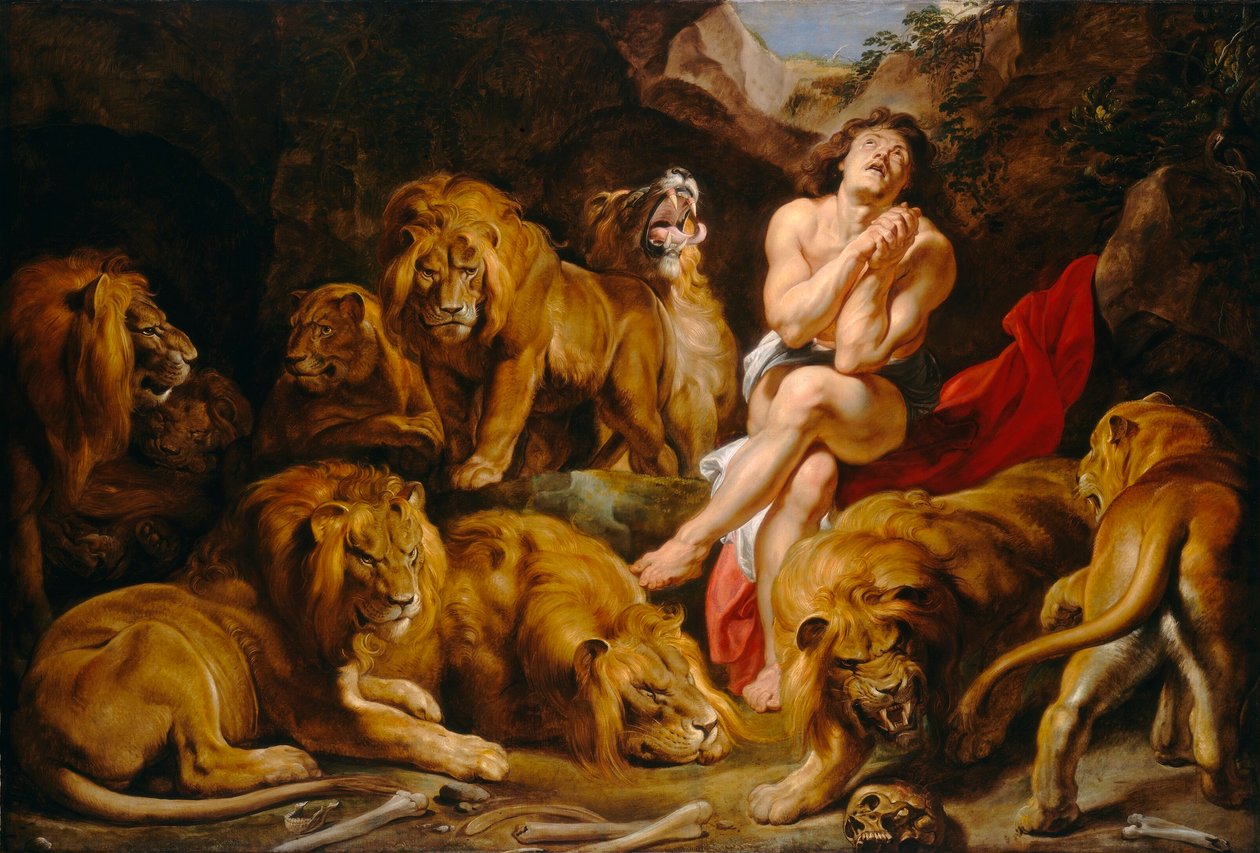 Daniel v jámě lvové od Peter Paul Rubens