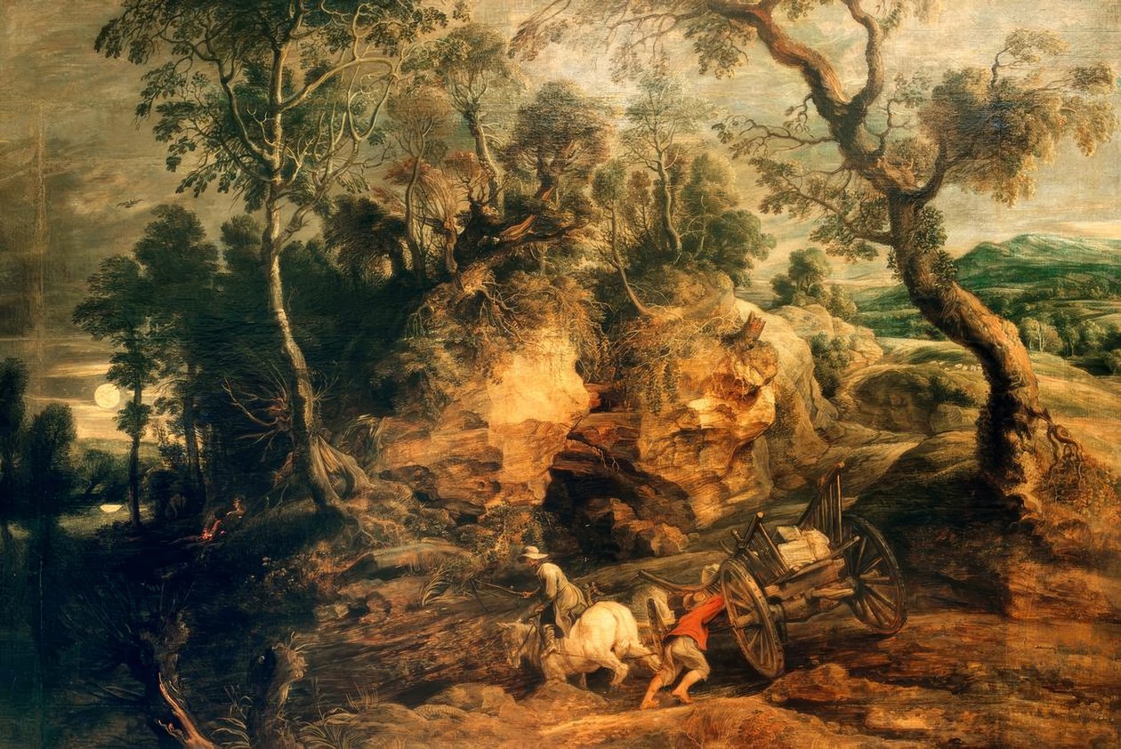 Zaseknutý vůz od Peter Paul Rubens