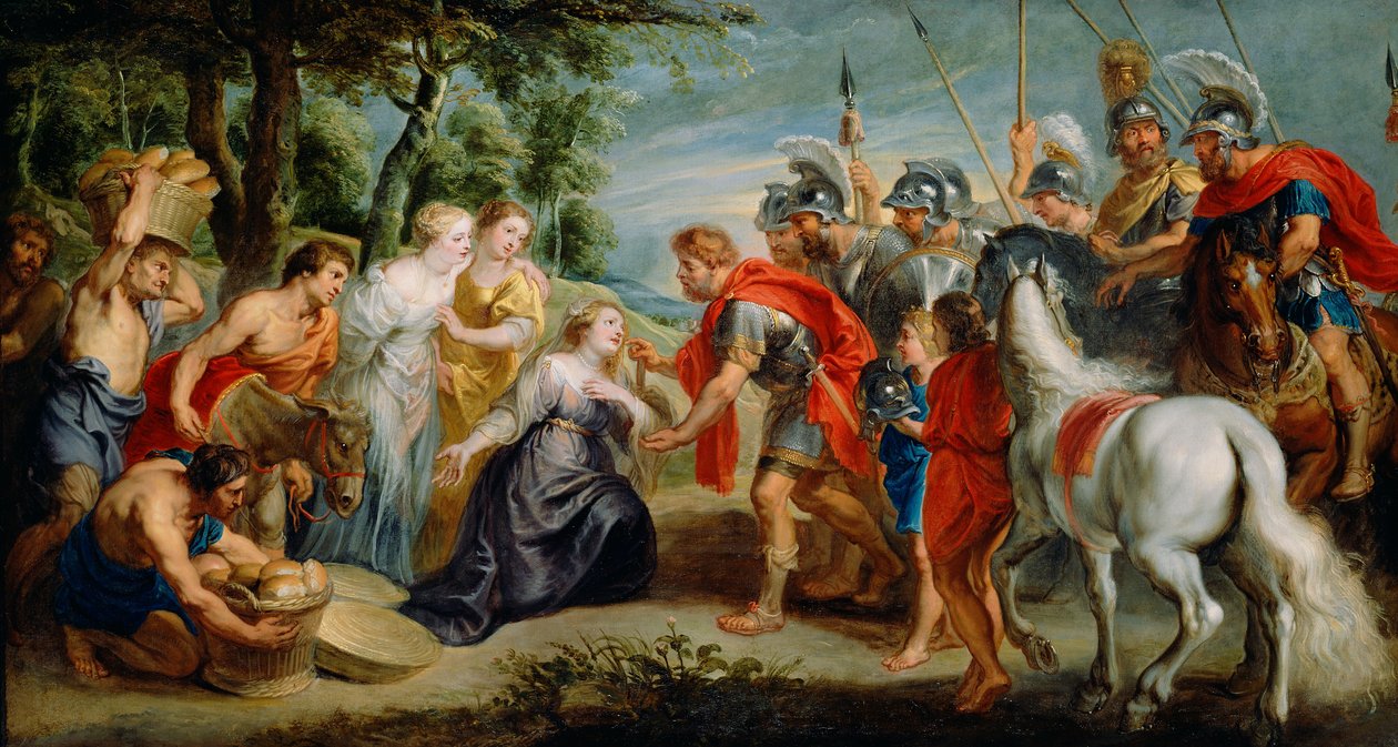 Davidovo setkání s Abigail od Peter Paul Rubens