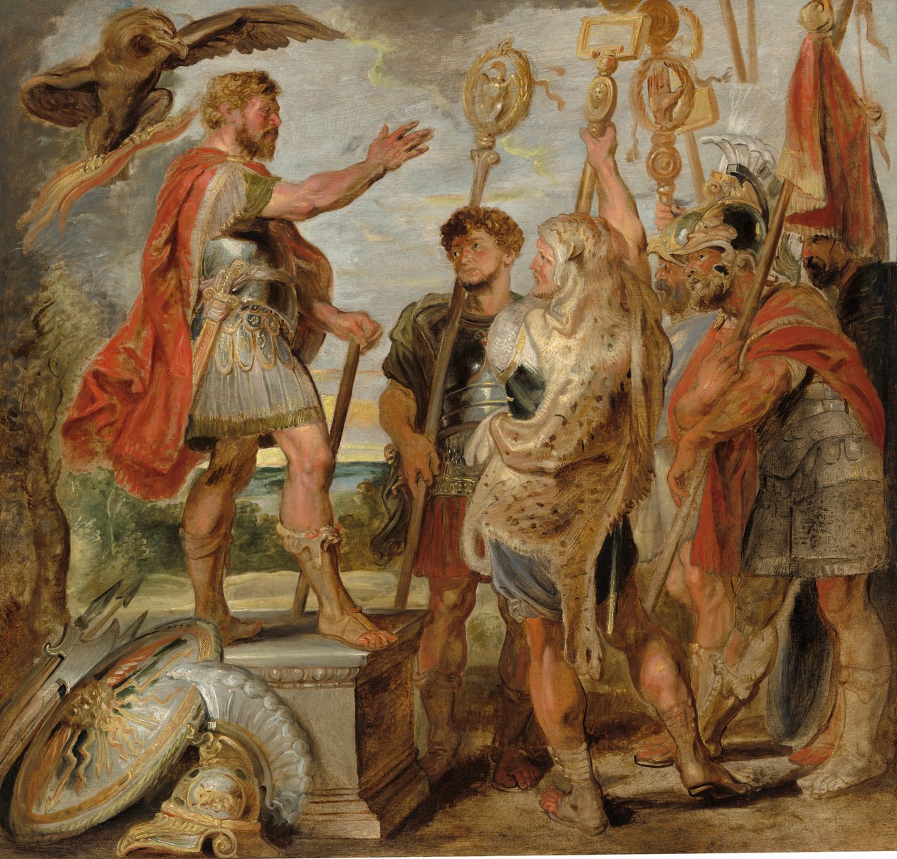 Decius Mus promlouvá k legiím, pravděpodobně 1616. od Peter Paul Rubens