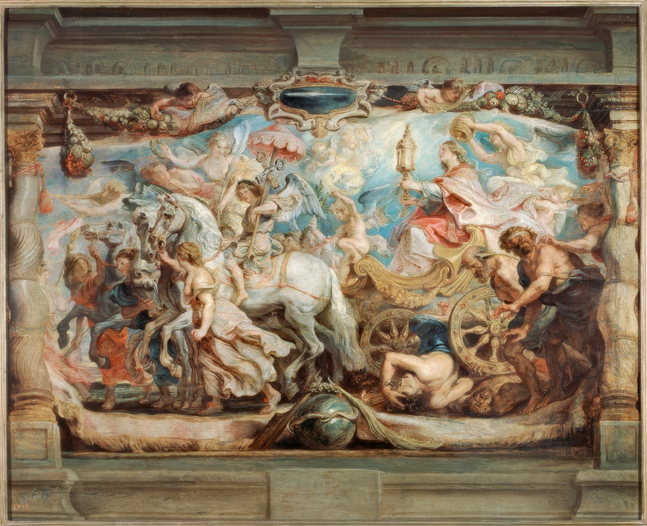 Vítězství církve nad nevědomostí a klamem od Peter Paul Rubens