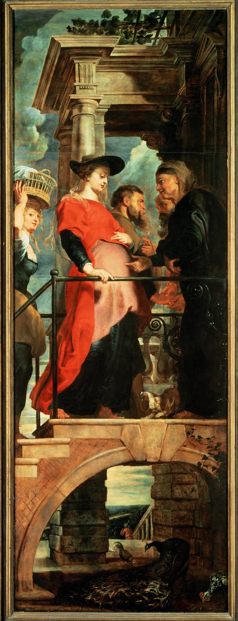 Sestup z kříže, levý panel: Navštívení (obraz) od Peter Paul Rubens