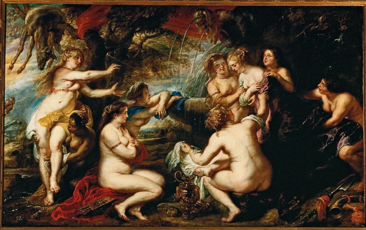 Diana a Callisto (malba na plátně) od Peter Paul Rubens